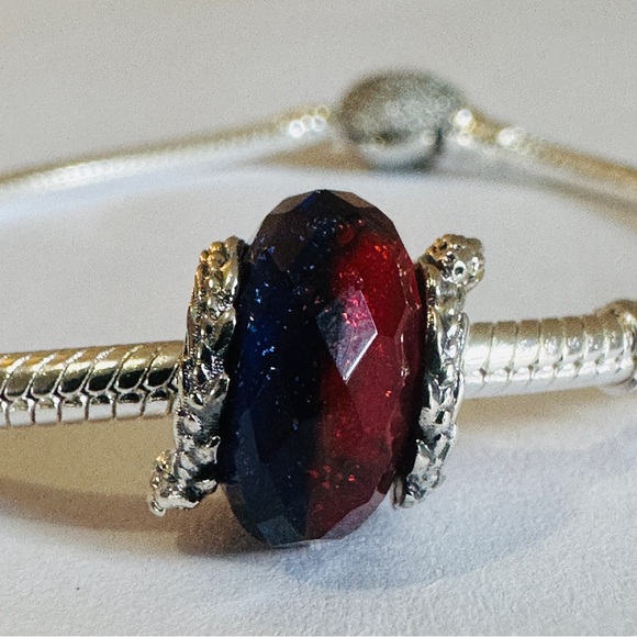 Brand New Authentic Pandora ICE Murano Glass Bead Charm / Pandora Bracelet - Picture 5 of 6